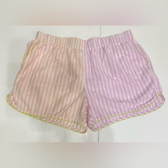 Lands' End Other - 🩳 Striped Elastic Waist Shorts - Pink/White/Orange, Size L (14/16) 🌟